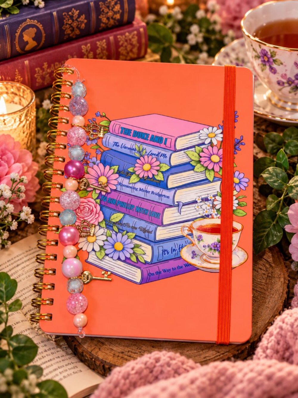 Book Fan girl vibes handcrafted notebook